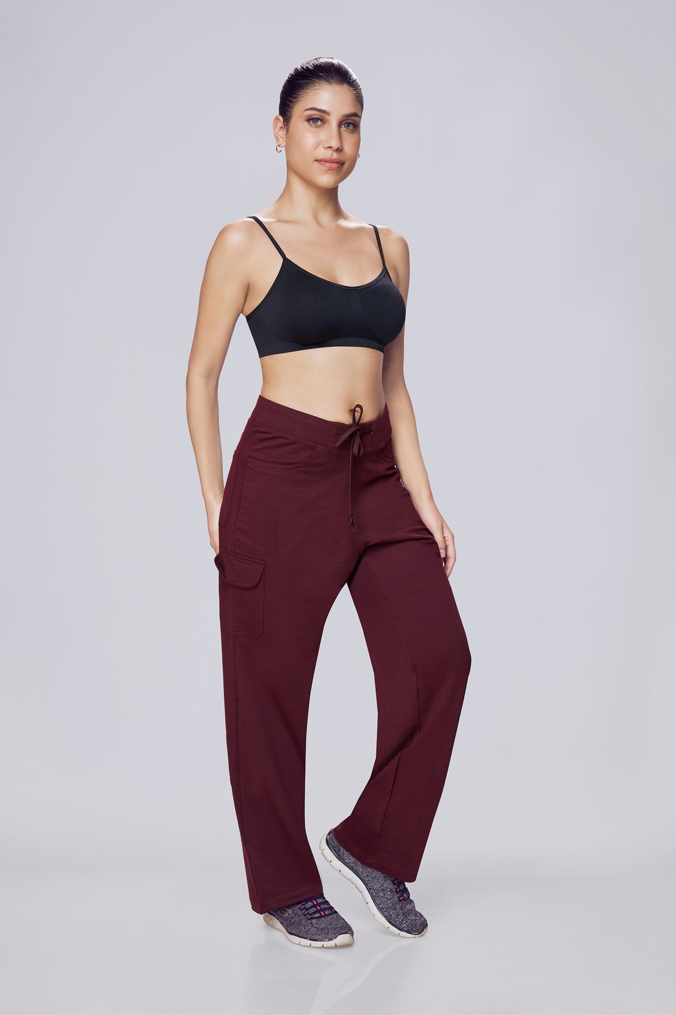 Utility Cargo Pants Women Maroon – Lango Essential