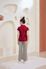 Cozy Polo Neck Cotton Tee