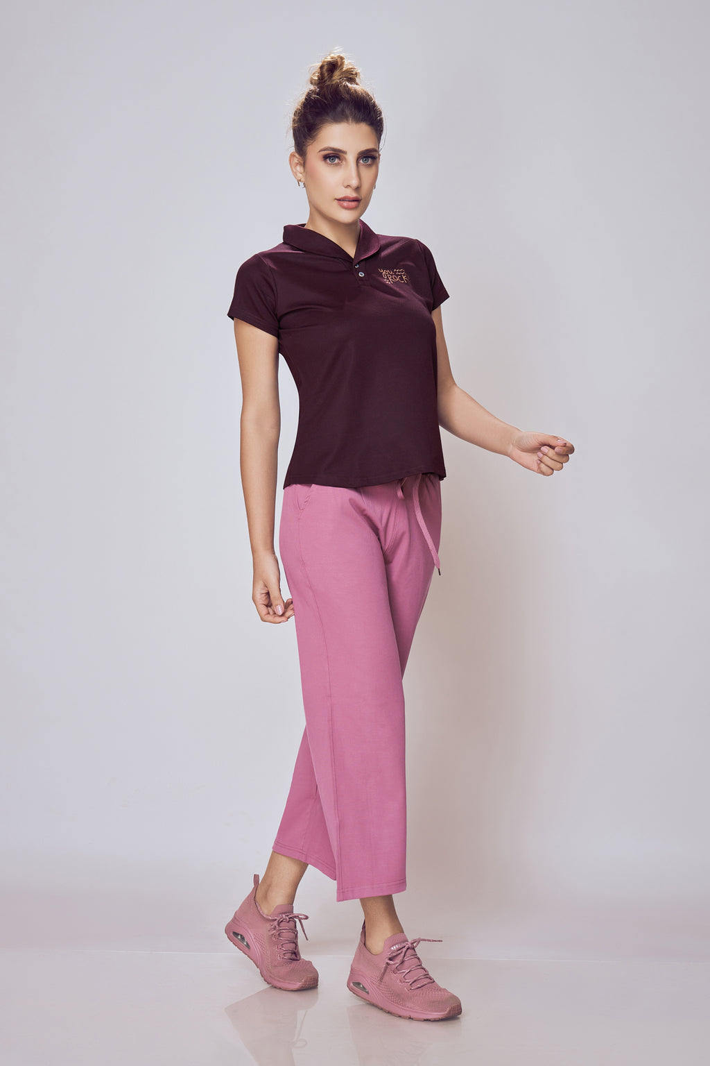 Lango Wide Leg Pants for Women – Onion Pink