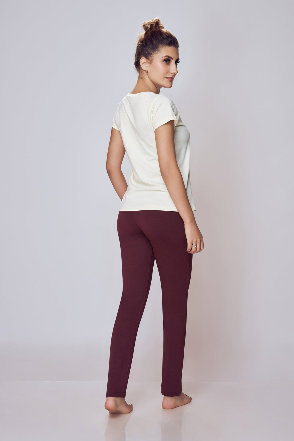 Women wearing Lango Everyday Cotton T-Shirt for Casual Daily Wear
