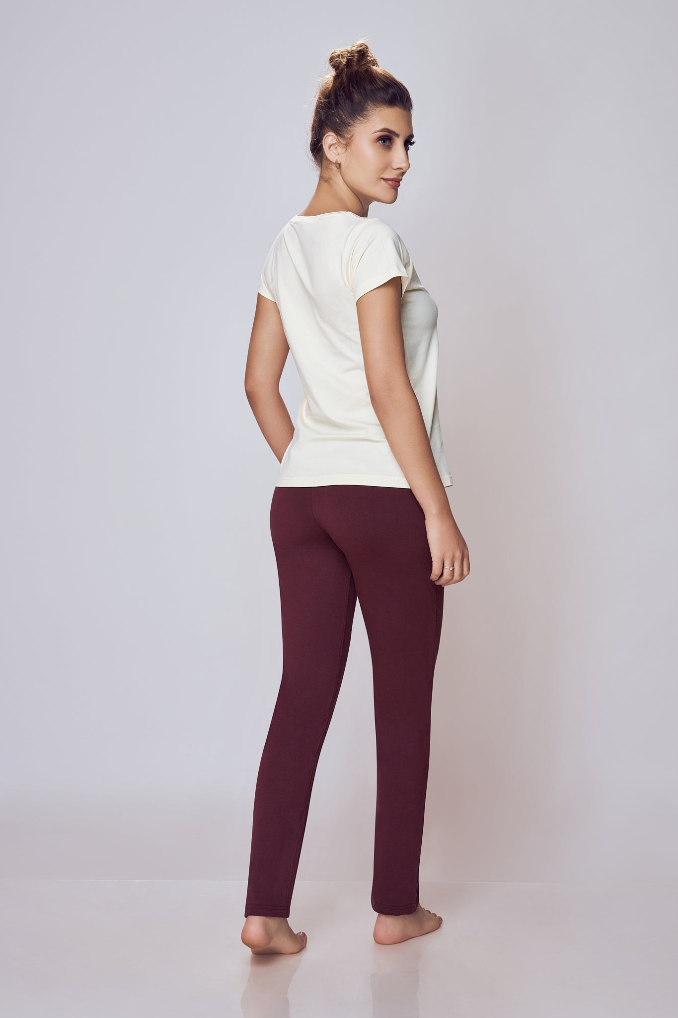 Women wearing Lango Everyday Cotton T-Shirt for Casual Daily Wear