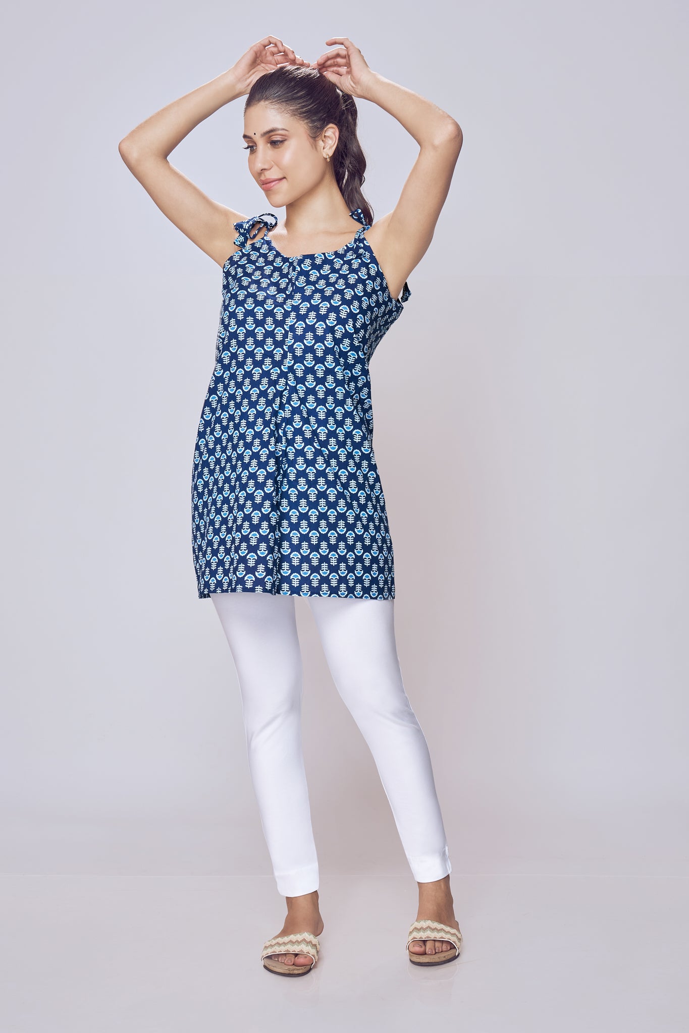 Women wearing Lango Kurti Pants with kurti 