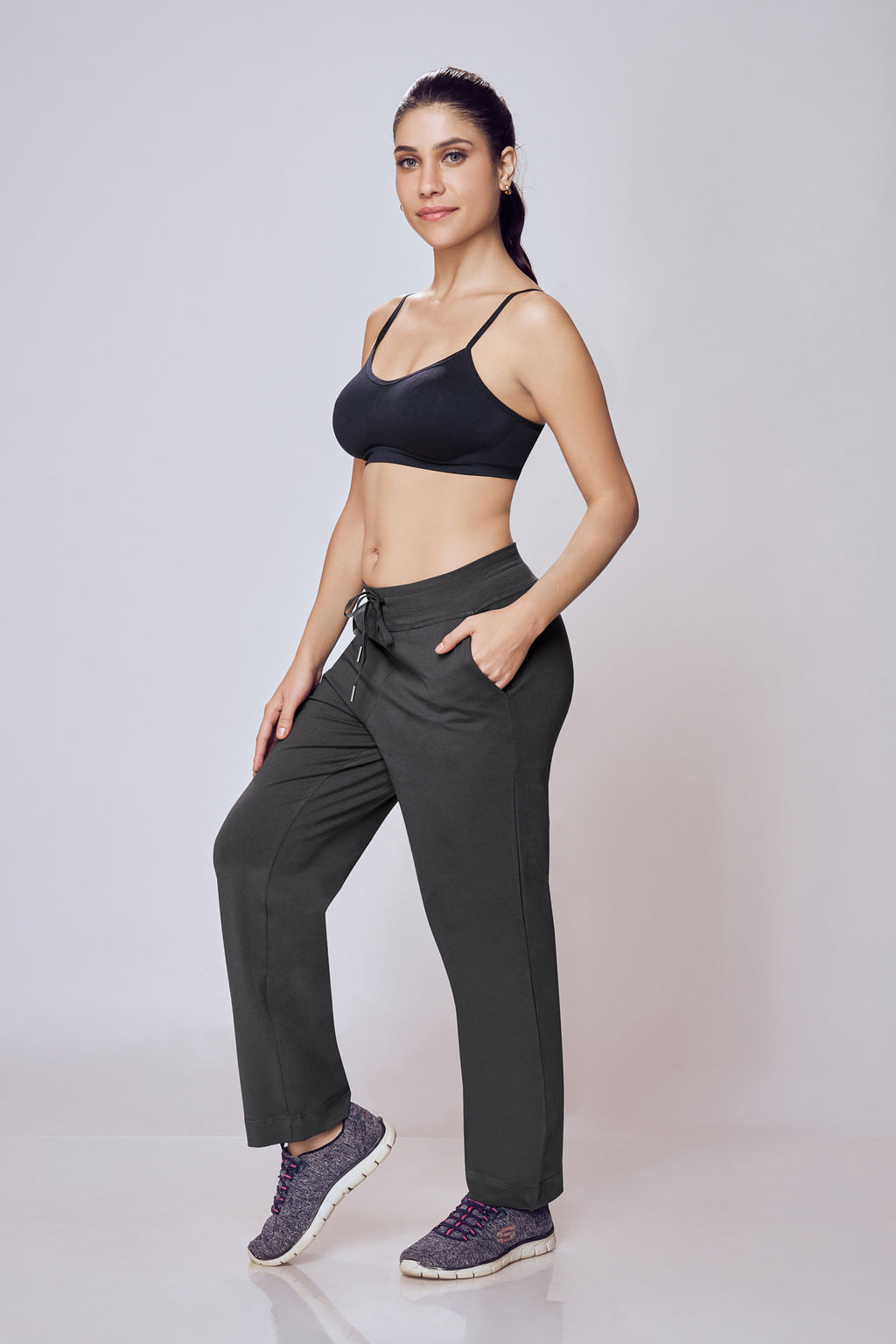 Women wearing Lango Classic Flex Track Pants casual gym wear