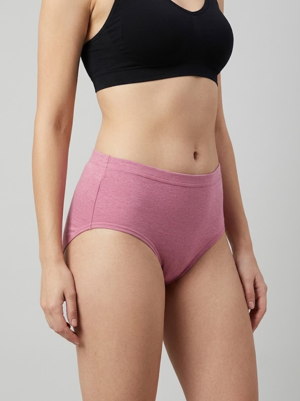 High Rise Full Coverage Cotton Elastane Hipster Bharti - Assorted (Pack of 3)