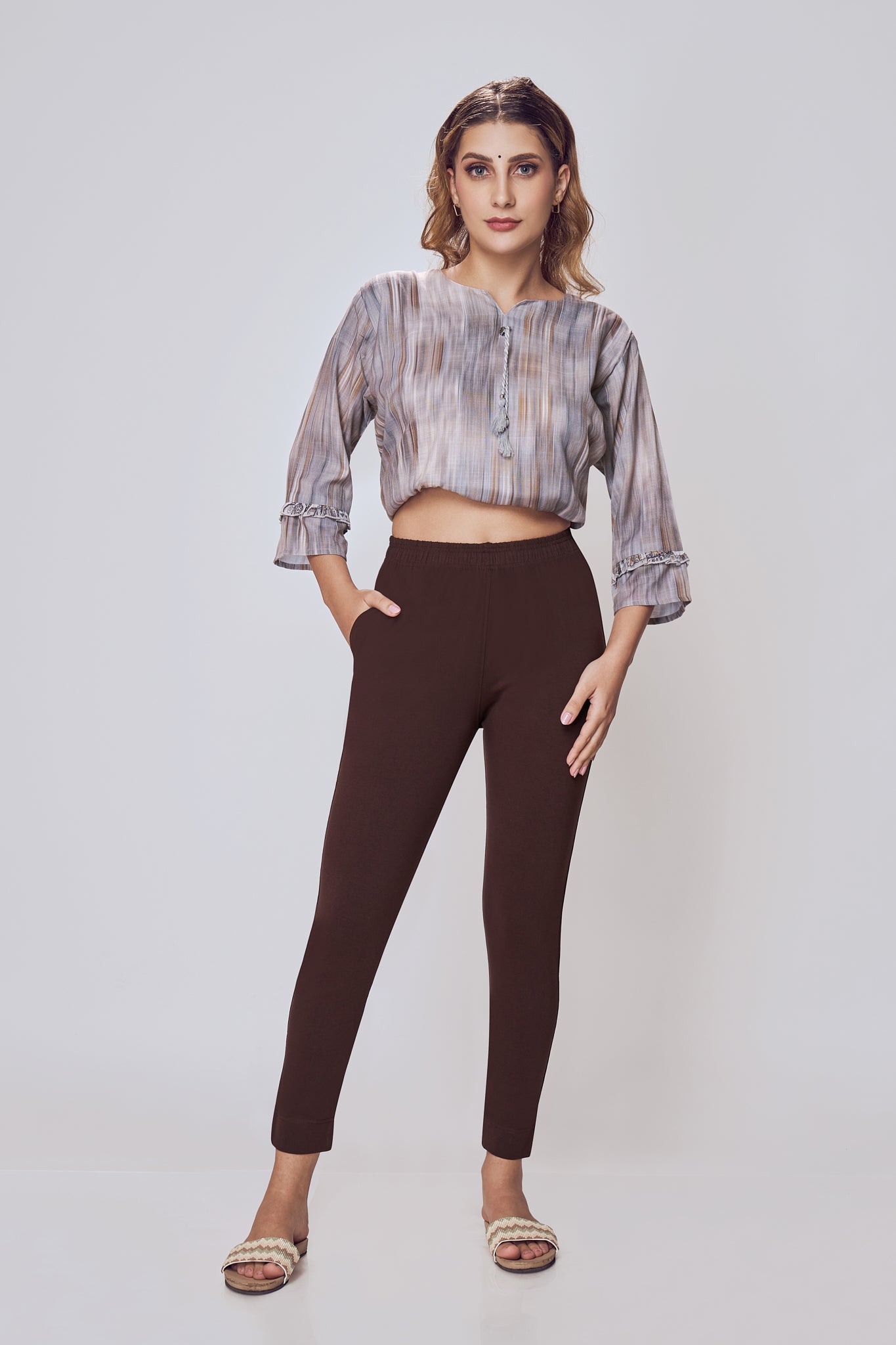 Lango Ultimate Kurti Pants for Women – Coffee