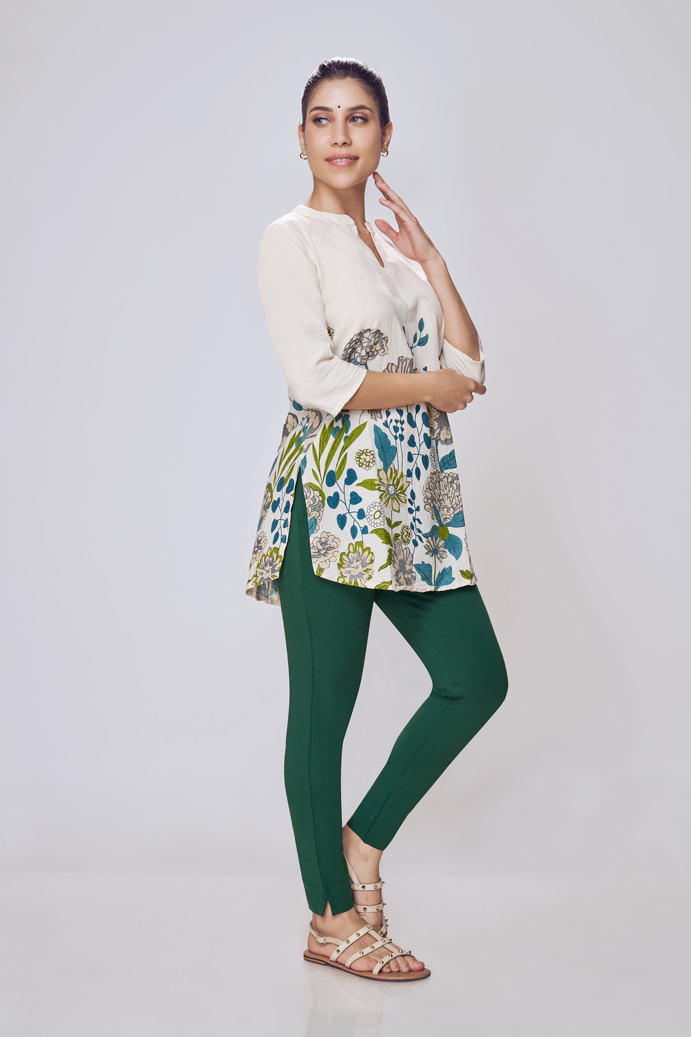 Lango Ultimate Kurti Pants for Women – Dark Green